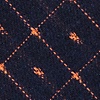 Navy Blue Cotton Pala Skinny Tie