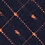 Navy Blue Cotton Pala Skinny Tie