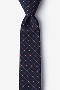 Pala Navy Blue Skinny Tie Photo (0)