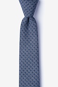 Pike Navy Blue Skinny Tie Photo (0)