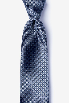 _Pike Navy Blue Tie_