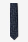 Prescott Navy Blue Skinny Tie Photo (0)
