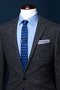 Redmond Navy Blue Pocket Square Photo (2)