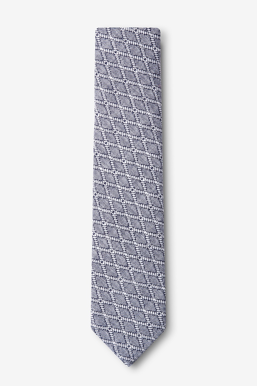 Redmond Navy Blue Skinny Tie Photo (1)