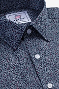 Reid Floral Navy Blue Casual Shirt Photo (2)