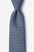 Reynold Navy Blue Extra Long Tie Photo (0)