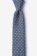 Reynold Navy Blue Skinny Tie Photo (0)