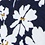 Navy Blue Cotton Romeny Extra Long Tie