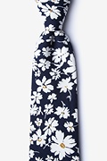 Romeny Navy Blue Extra Long Tie Photo (0)