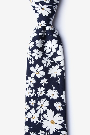 _Romeny Navy Blue Extra Long Tie_