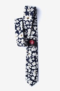 Romeny Navy Blue Skinny Tie Photo (1)