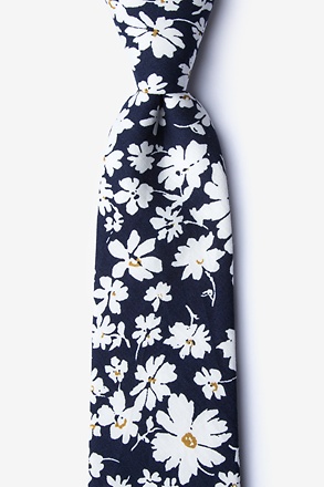 _Romeny Navy Blue Tie_