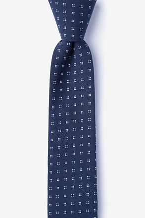 Ross Navy Blue Skinny Tie
