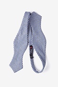 Sadler Navy Blue Diamond Tip Bow Tie Photo (1)