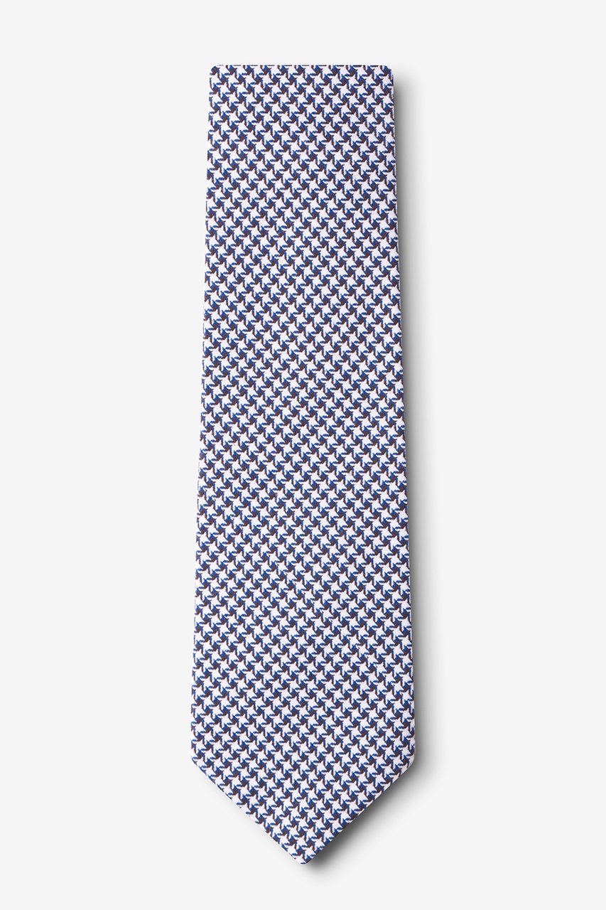 Navy Blue Cotton Sadler Extra Long Tie | Ties.com