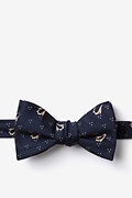 San Diego Navy Blue Self-Tie Bow Tie Photo (0)