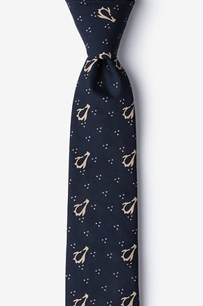 San Diego Navy Blue Skinny Tie
