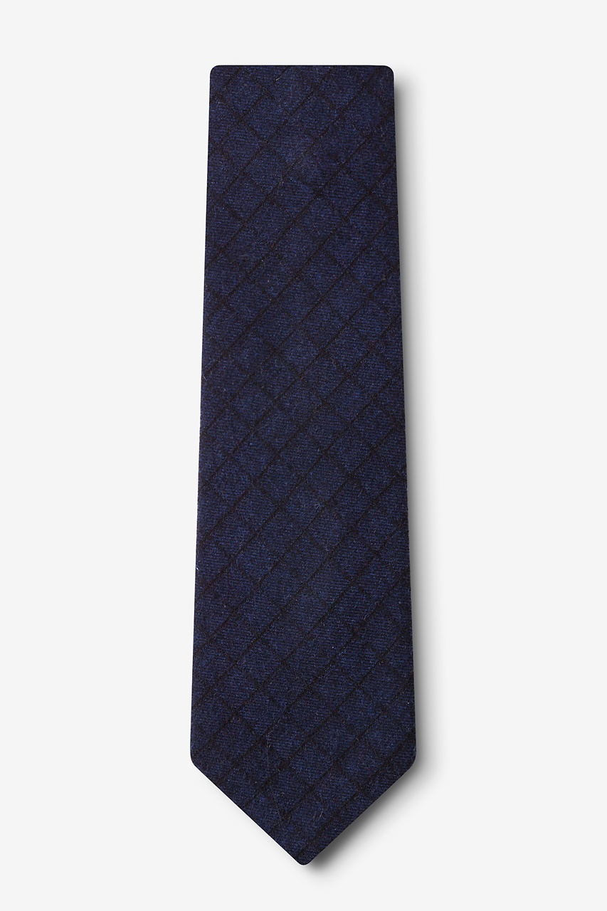 Navy Blue Cotton San Luis Extra Long Tie | Ties.com