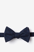 San Luis Navy Blue Self-Tie Bow Tie Photo (0)