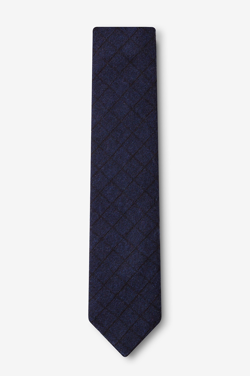 Navy Blue Cotton San Luis Skinny Tie | Ties.com