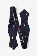 Santee Navy Blue Diamond Tip Bow Tie Photo (1)