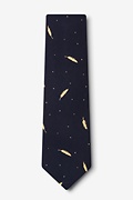 Santee Navy Blue Extra Long Tie Photo (1)