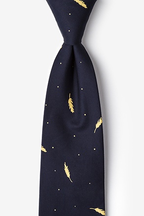 _Santee Navy Blue Extra Long Tie_