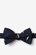 Santee Navy Blue Self-Tie Bow Tie Photo (0)