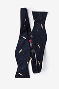 Santee Navy Blue Self-Tie Bow Tie Photo (1)