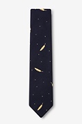 Santee Navy Blue Skinny Tie Photo (1)
