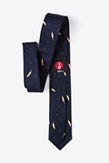 Santee Navy Blue Skinny Tie Photo (2)