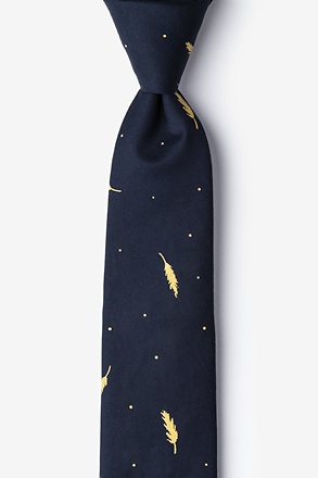 Santee Navy Blue Skinny Tie