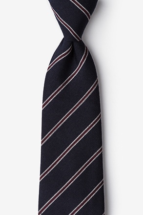 Seagoville Navy Blue Extra Long Tie