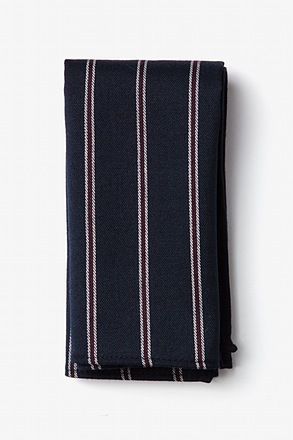 _Seagoville Navy Blue Pocket Square_