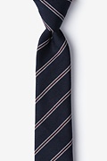 Seagoville Navy Blue Skinny Tie Photo (0)