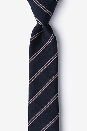 Seagoville Navy Blue Skinny Tie