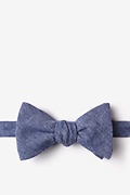 Teague Navy Blue Self-Tie Bow Tie Photo (0)