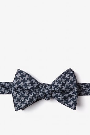 Tempe Navy Blue Self-Tie Bow Tie