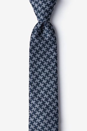 Tempe Navy Blue Skinny Tie