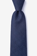 Tiffin Navy Blue Extra Long Tie Photo (0)