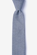 Twin Navy Blue Skinny Tie Photo (0)