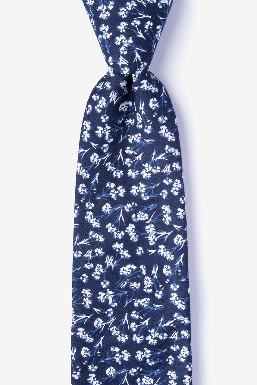 Welch Navy Blue Extra Long Tie Photo (0)