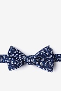 Welch Navy Blue Self-Tie Bow Tie Photo (0)