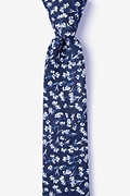 Welch Navy Blue Skinny Tie Photo (0)