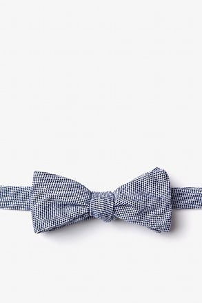 Westminster Navy Blue Skinny Bow Tie