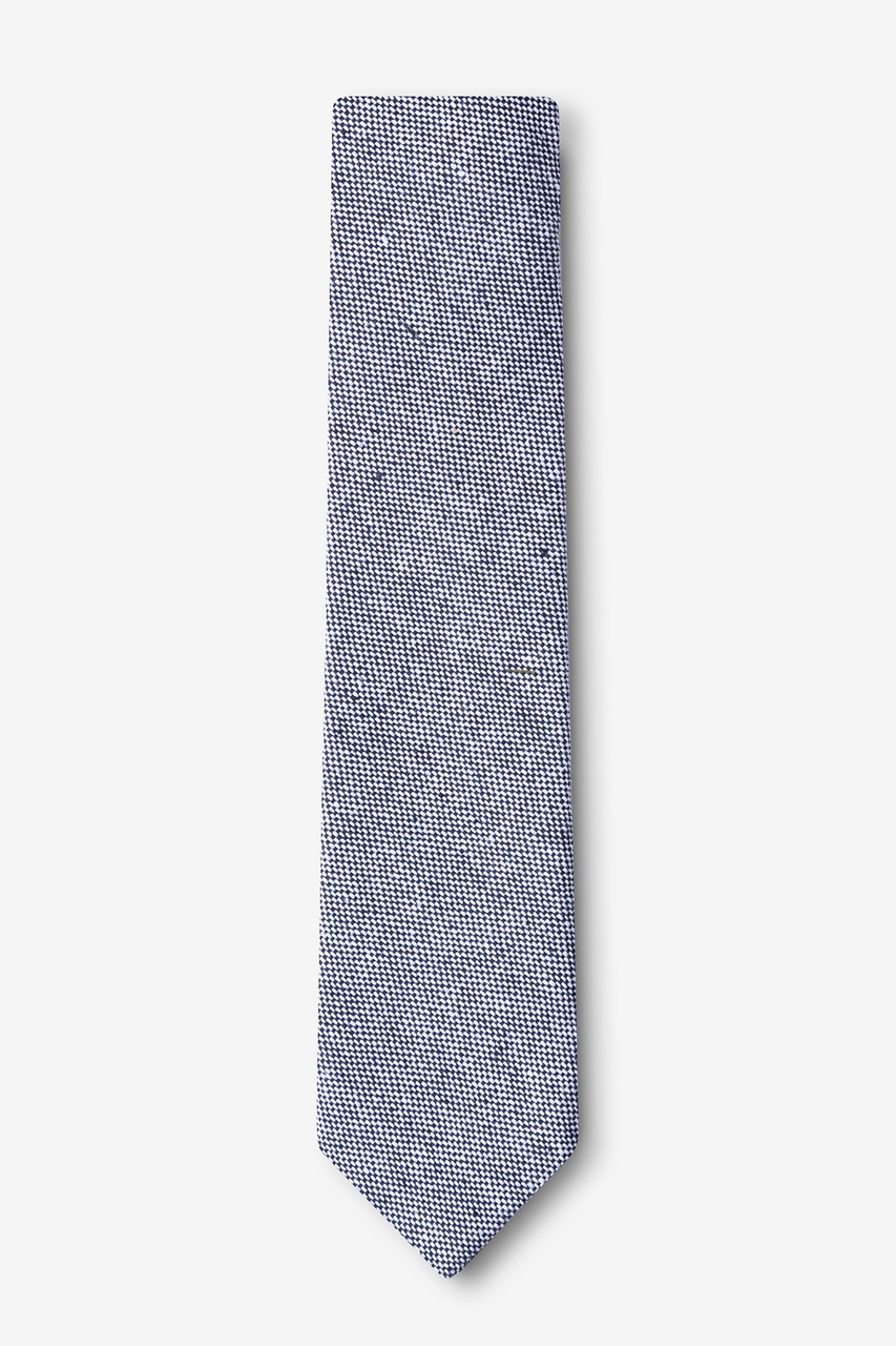 Navy Blue Cotton Westminster Skinny Tie | Ties.com