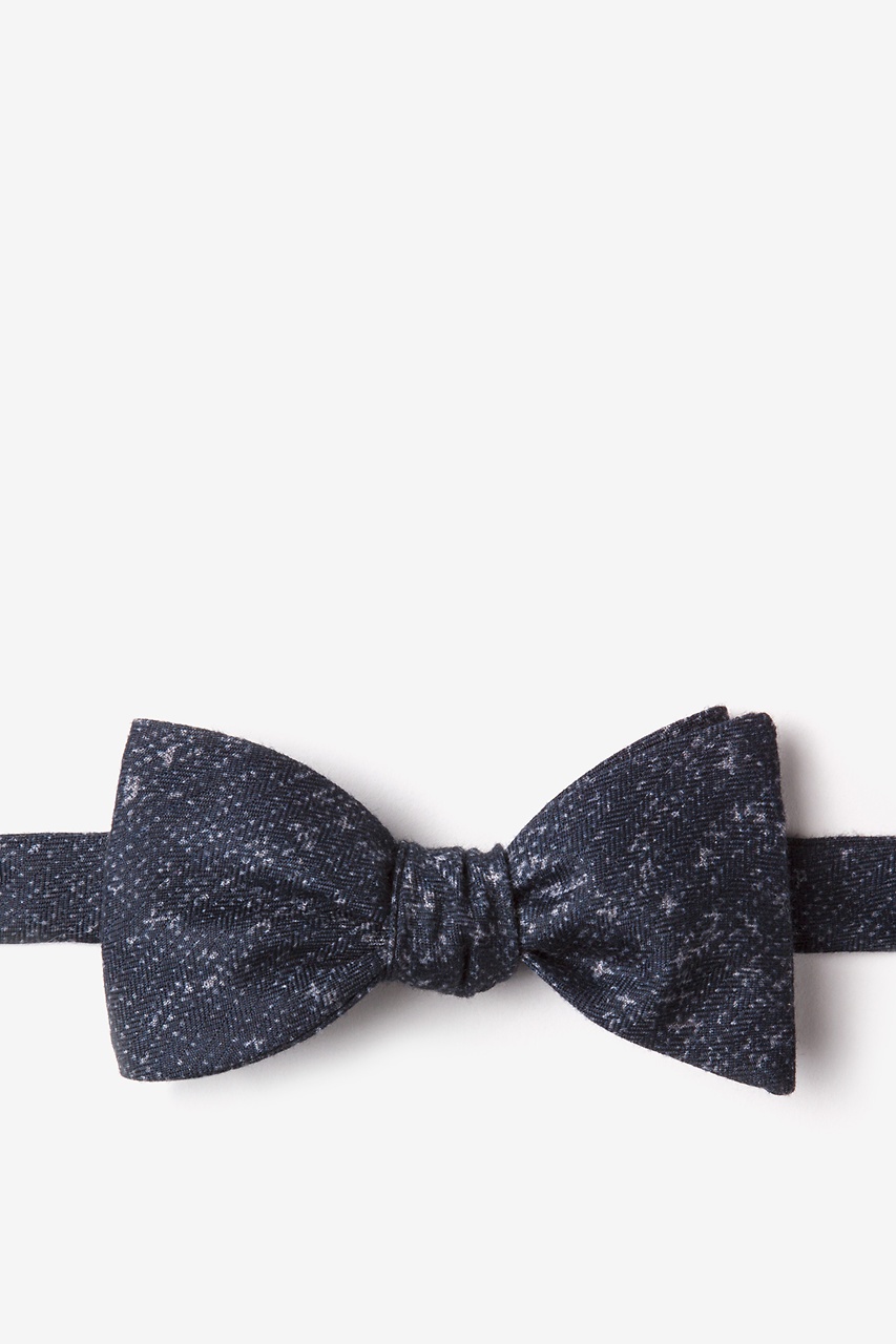 Wilsonville Navy Blue Self-Tie Bow Tie Photo (0)