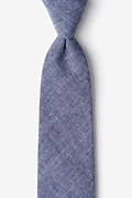 Wortham Navy Blue Extra Long Tie Photo (0)