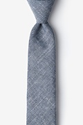 Wortham Navy Blue Skinny Tie Photo (0)