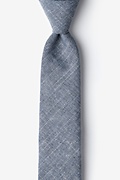 Wortham Navy Blue Skinny Tie Photo (0)